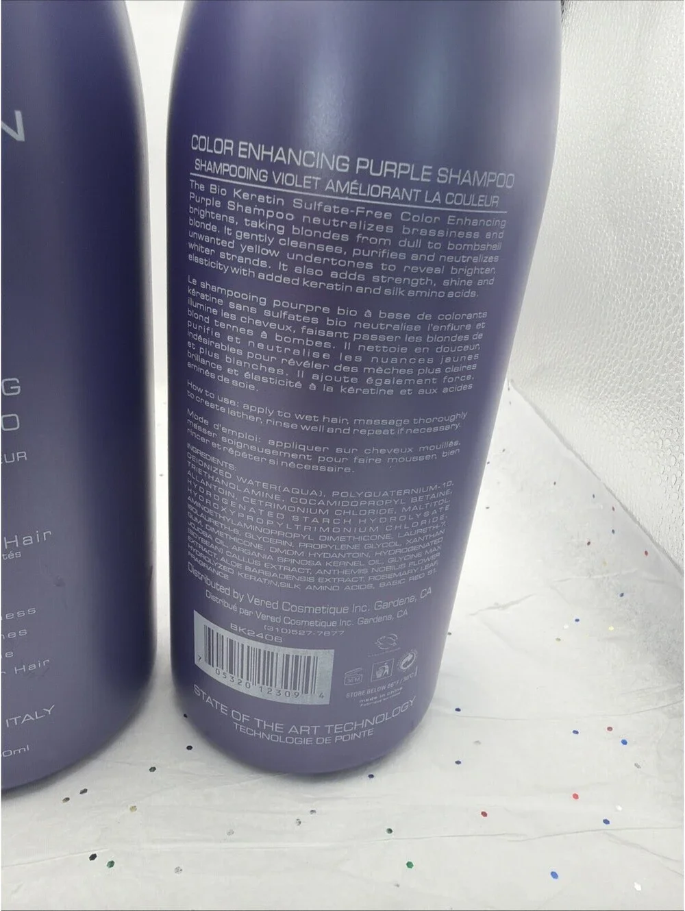 Bio Keratin Color Enhancing Purple Shampoo 33.8 fl. oz. New Blonde Toning 2 Pack